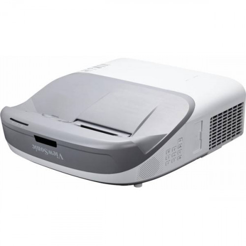 Проектор ViewSonic PS750HD (DLP, 1080p 1920x1080, 3300Lm, 10000:1, HDMI, MHL, LAN, 2x10W Cube speaker, lamp 7500hrs, interactive, ultra short-throw, White, 6.1kg)