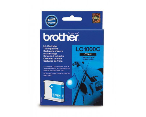 Картридж Brother LC1000C DCP130C/330С, MFC-240C/5460CN/885CW/DCP350 Cyan, 400 pages (5%)