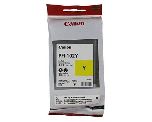 Картридж CANON PFI-102 Y желтый