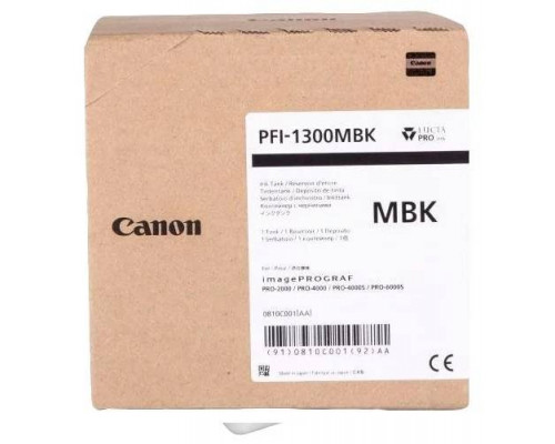 Картридж CANON PFI-1300 MBK матовый черный