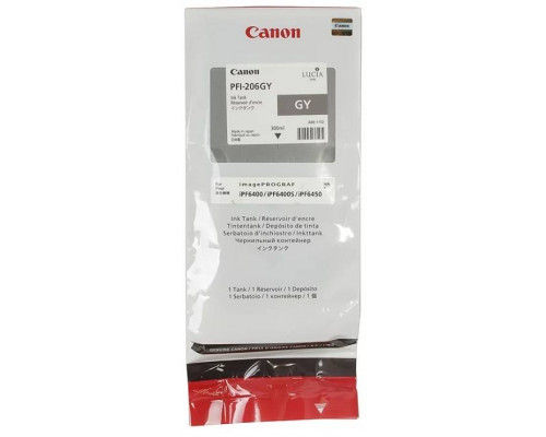 Картридж CANON PFI-206 GY серый