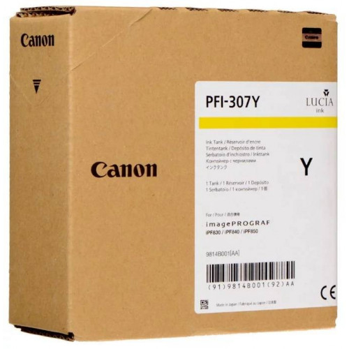 Картридж CANON PFI-307 Y желтый