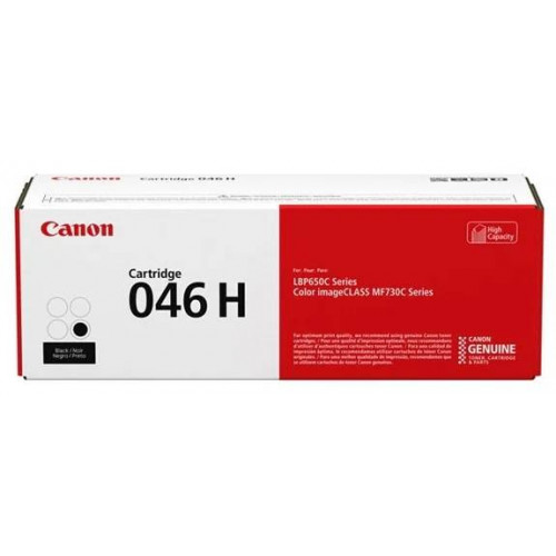 Картридж CANON 046H BK черный, увеличенной емкости