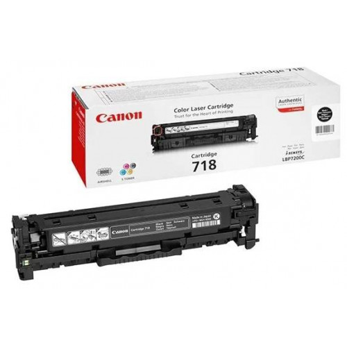 Картридж CANON 718 BK черный