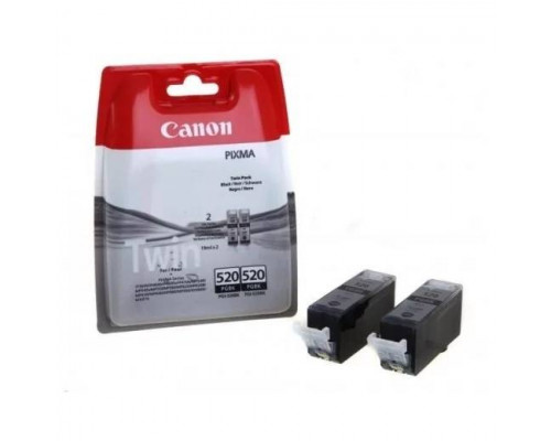 Картридж CANON PGI-520 BK черный, набор из 2 картриджей