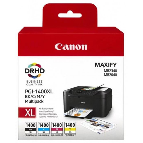 Набор картриджей CANON PGI-1400XL многоцветный,  4  картриджа