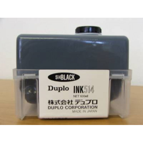 Краска DUPLO 514 DP-43S/21S/22S/205/210/2030 (черная, 600мл) (ПРОДАВАТЬ КРАТНО ДВУМ ШТУКАМ!!!)