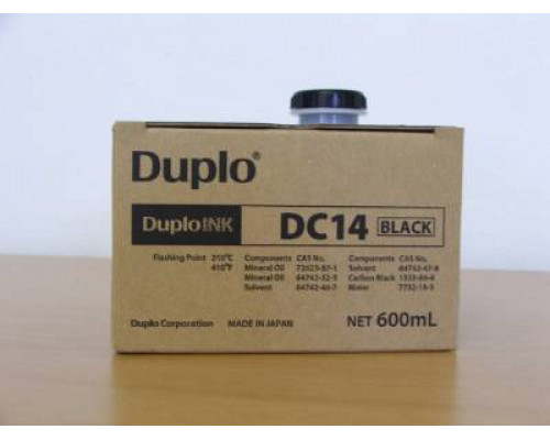 Краска DUPLO DC14 DP-C100/C105/C203/C205/M300/M400/L200/L500 (90115, черная, 600мл) (о) (ПРОДАВАТЬ КРАТНО ДВУМ ШТУКАМ!!)