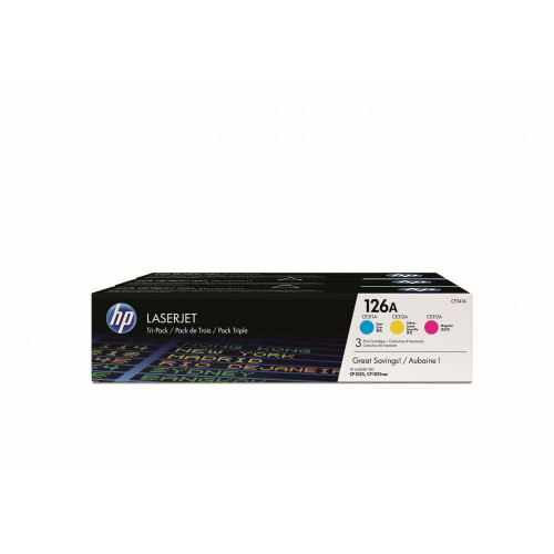 Картридж HP 126A лазерный набор 3 цвета (1000 стр)