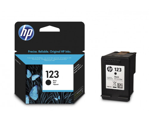 Картридж HP 123 струйный черный (120 стр)