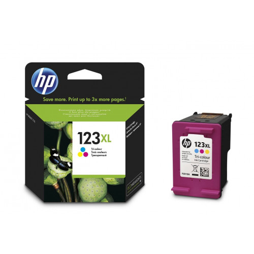 Картридж HP 123XL струйный трехцветный увеличенной емкости (330 стр)