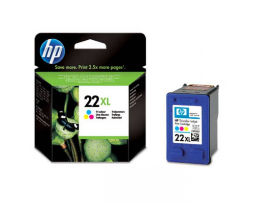 Картридж HP 22XL струйный трехцветный увеличенной емкости (415 стр)