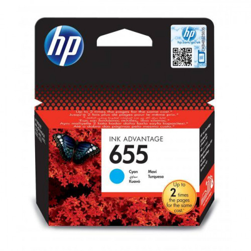 Картридж HP 655 струйный голубой (600 стр)