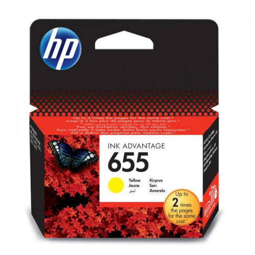 Картридж HP 655 струйный желтый (600 стр)