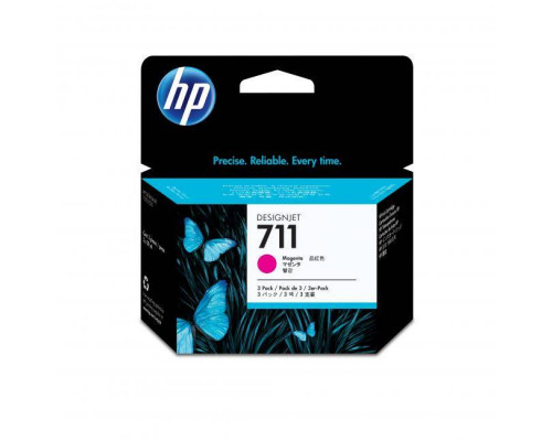 Картридж HP 711 струйный пурпурный упаковка 3 шт (3*29 мл)