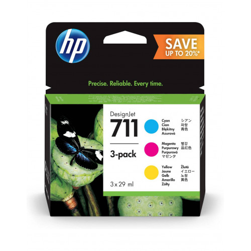 Картридж HP 711 струйный трехцветный упаковка 3 шт (3*29 мл)