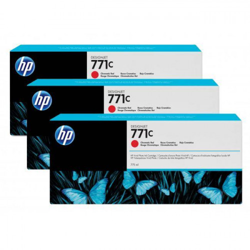 Картридж HP 771С струйный хроматический красный упаковка 3 шт (3*775 мл)