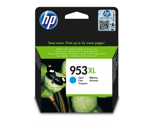 Картридж HP 953XL струйный голубой увеличенной емкости (1600 стр)