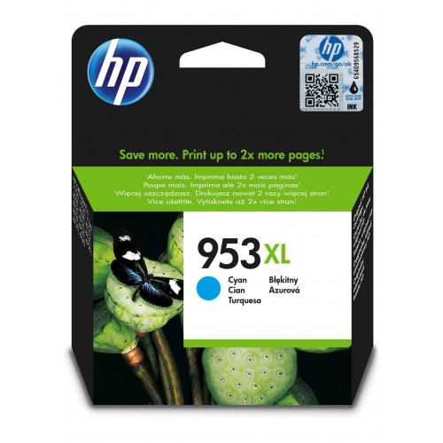 Картридж HP 953XL струйный голубой увеличенной емкости (1600 стр)