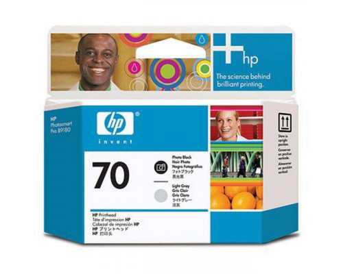 Печатающая головка HP 70 черная фото и светло-серая (16000 стр)