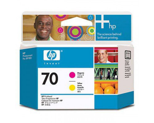 Печатающая головка HP 70 пурпурная и желтая (16000 стр)