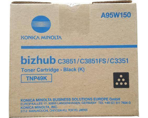 Тонер Konica-Minolta bizhub C3351/C3851 черный TNP-49K