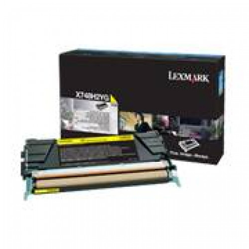 Картридж Lexmark высокой емкости X748 с желтым тонером (10) X748de/X748deStatoil/X748dewithtotal5yearswarranty/X748dte