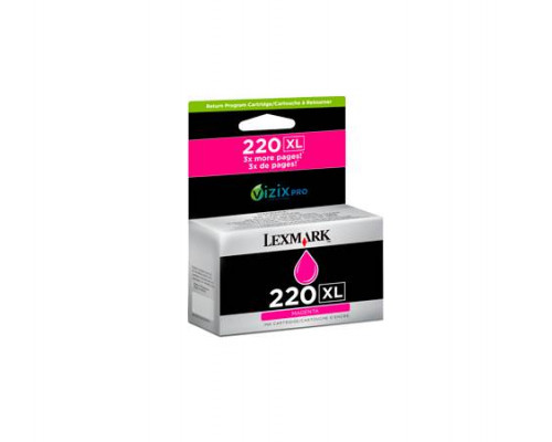 Картридж Lexmark пурпурный высокой емкости для струйного принтера №220XL