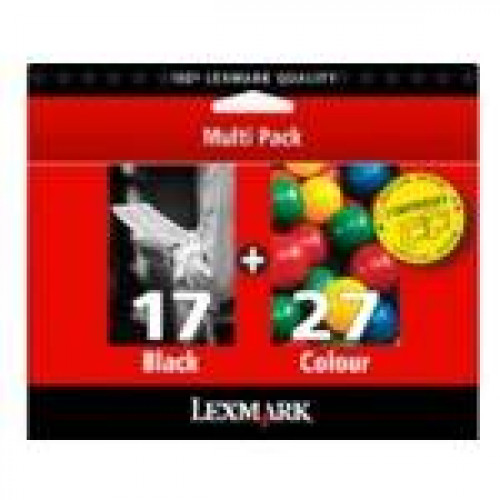 Картриджи Lexmark Двойная упаковка № 17  (10NX217 X 2), черный для Z13/Z23/Z25/Z33/Z35/Z605/Z612/X