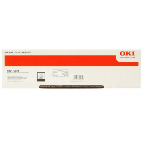 Тонер-картридж Oki C801/821  7К (black)