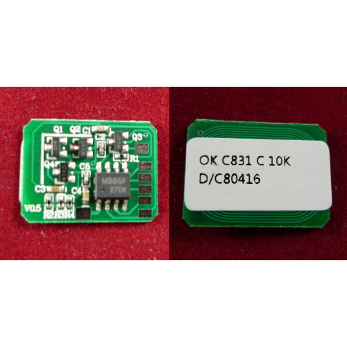 Чип OKI C831/841, Cyan, 10K (44844507) (ELP Imaging?)