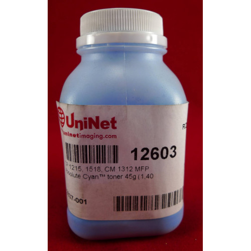 Тонер для картриджей CB541A/CE321A/CF211A Cyan (фл 45г) 1.4K Uninet