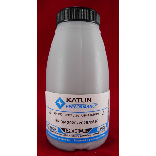 Тонер для картриджей CC530A/CE410A Black, химический (фл. 100г) Katun фас. России