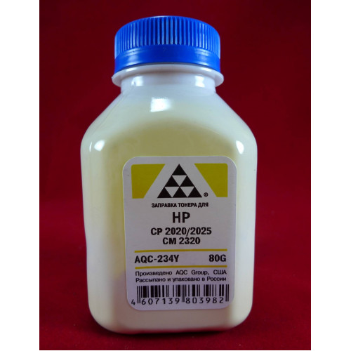 Тонер для картриджей CC532A/CE412A Yellow (фл. 80г) AQC фас. Россия