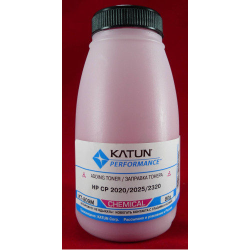 Тонер для картриджей CC533A/CE413A Magenta, химический (фл. 80г) Katun фас. России
