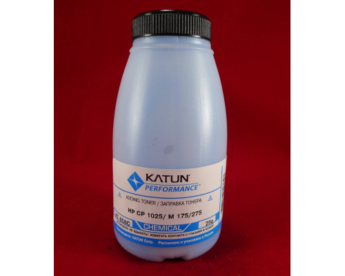 Тонер для картриджей CE311A Cyan, химический (фл. 25г) Katun фас. Россия