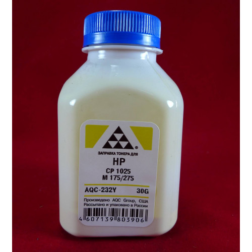 Тонер для картриджей CE312A Yellow (фл. 30г) AQC фас. Россия