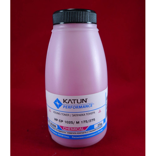 Тонер для картриджей CE313A Magenta, химический (фл. 25г) Katun фас. Россия