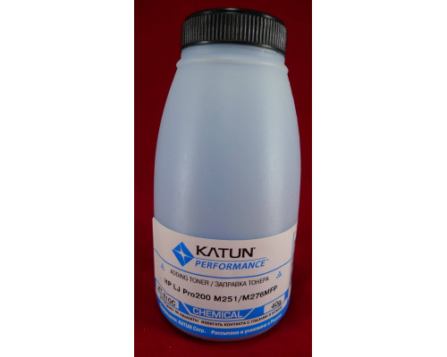 Тонер для картриджей CF211A Cyan, химический (фл. 40г) Katun фас. России