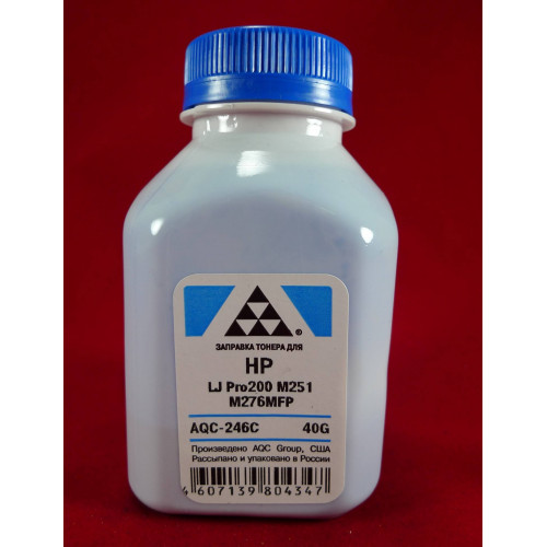 Тонер для картриджей CF211A Cyan (фл. 40г) AQC фас. Россия