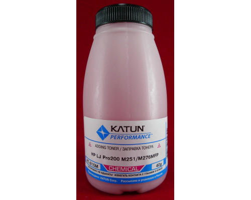 Тонер для картриджей CF213A Magenta, химический (фл. 40г) Katun фас. России