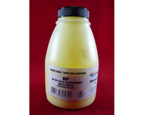 Тонер для картриджей CE252A/CE402A Yellow, химический (фл. 140г) B&W Premium (Mitsubishi) фас. России