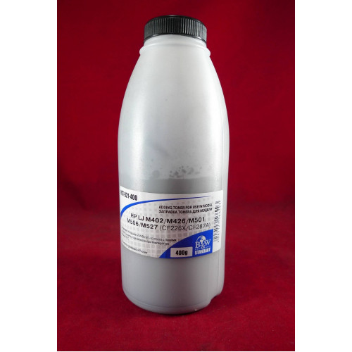 Тонер для картриджей CF226X/CF287A (фл. 400г) B&W Standart фас. Россия