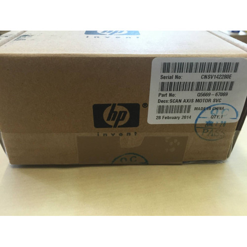 Мотор каретки в сборе HP DJ T610/1100/Z2100/3100/3200 (Q5669-67069/Q5669-60674)