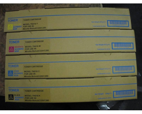 Тонер Konica-Minolta bizhub C220/280/360 magenta TN-216M/TN-319M (туба 437г) (ELP Imaging?)