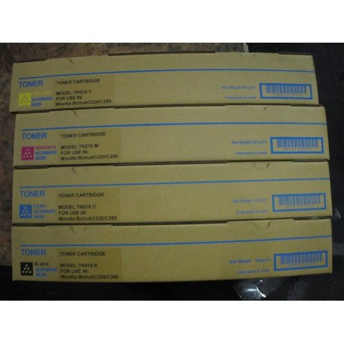 Тонер Konica-Minolta bizhub C220/280/360 magenta TN-216M/TN-319M (туба 437г) (ELP Imaging?)