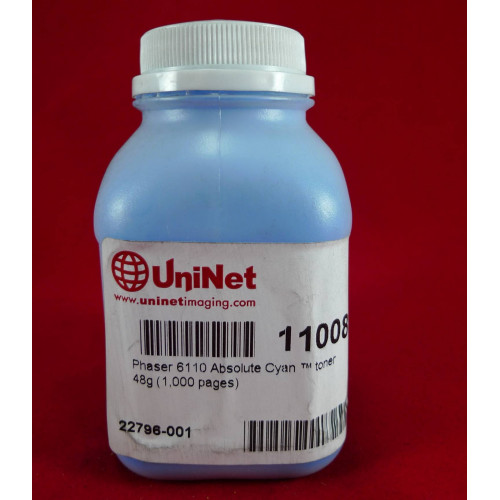 Тонер XEROX Phaser 6110 Cyan (фл. 48г) 1K Uninet