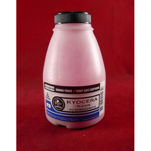 Тонер для Kyocera TK-5140M, P6130/M6030/M6530 Magenta (фл. 100г) 5K Black&White Premium