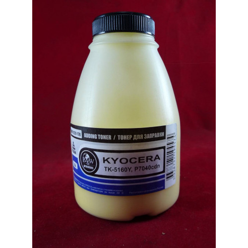 Тонер для Kyocera TK-5160Y, P7040cdn Yellow (фл. 170г) 12K Black&White Premium