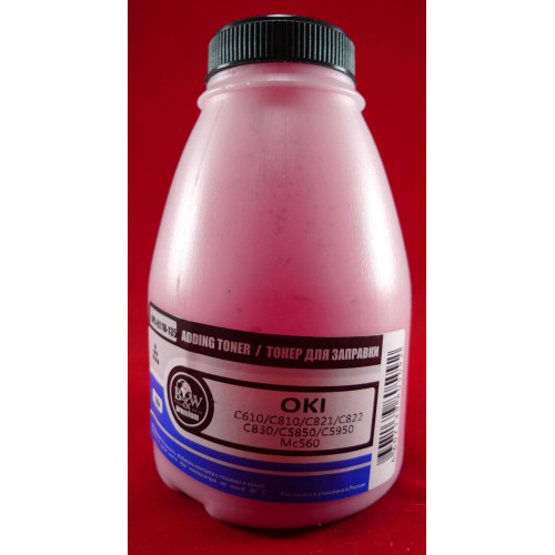 Тонер OKI C610/C810/C821/C822/C830/C5850/C5950/MC560 Magenta (фл. 135г) B&W Premium (Tomoegawa) фас. Россия